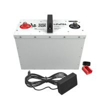 Літій-залізо-фосфатний акумулятор LiFePO4 25.6V 105Ah (2590Wh) Smart BMS (Металевий корпус)