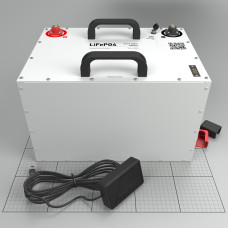 Літій-залізо-фосфатний акумулятор LiFePO4 25.6V 230Ah (5880Wh) Smart BMS (Металевий корпус)