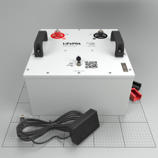 Літій-залізо-фосфатний акумулятор LiFePO4 25.6V 88Ah (2250Wh) Smart BMS (Металевий корпус)
