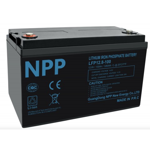 LiFePO4 літієвий акумулятор NPP 12.8V – 100Ah