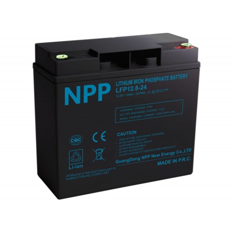 LiFePO4 літієвий акумулятор NPP 12.8V – 24Ah